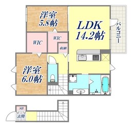 キャム月見山３の物件間取画像